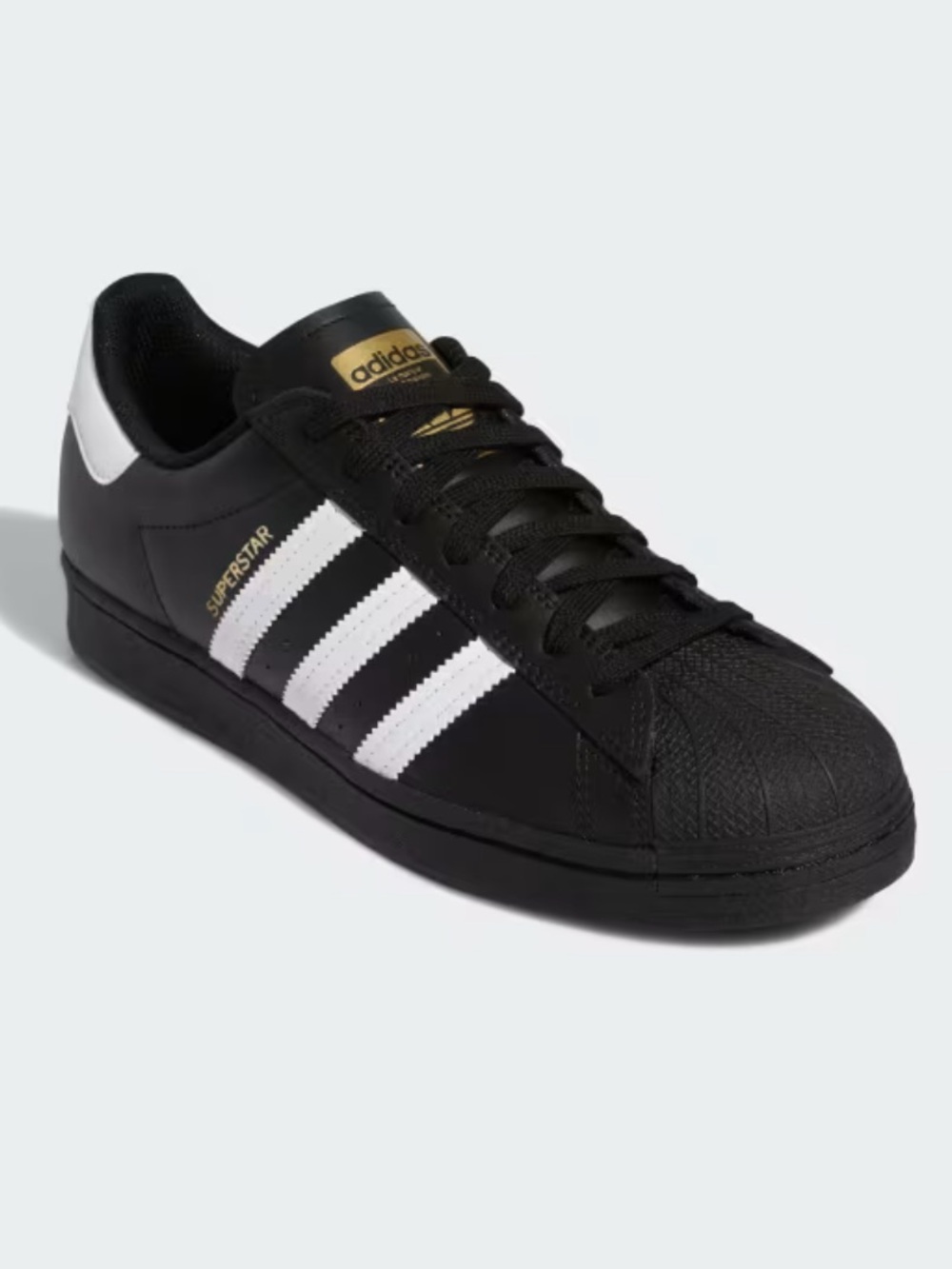 ADIDAS Black White Superstar with Gold Details